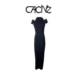 Cache Black Sexy Long Dress. Sz S